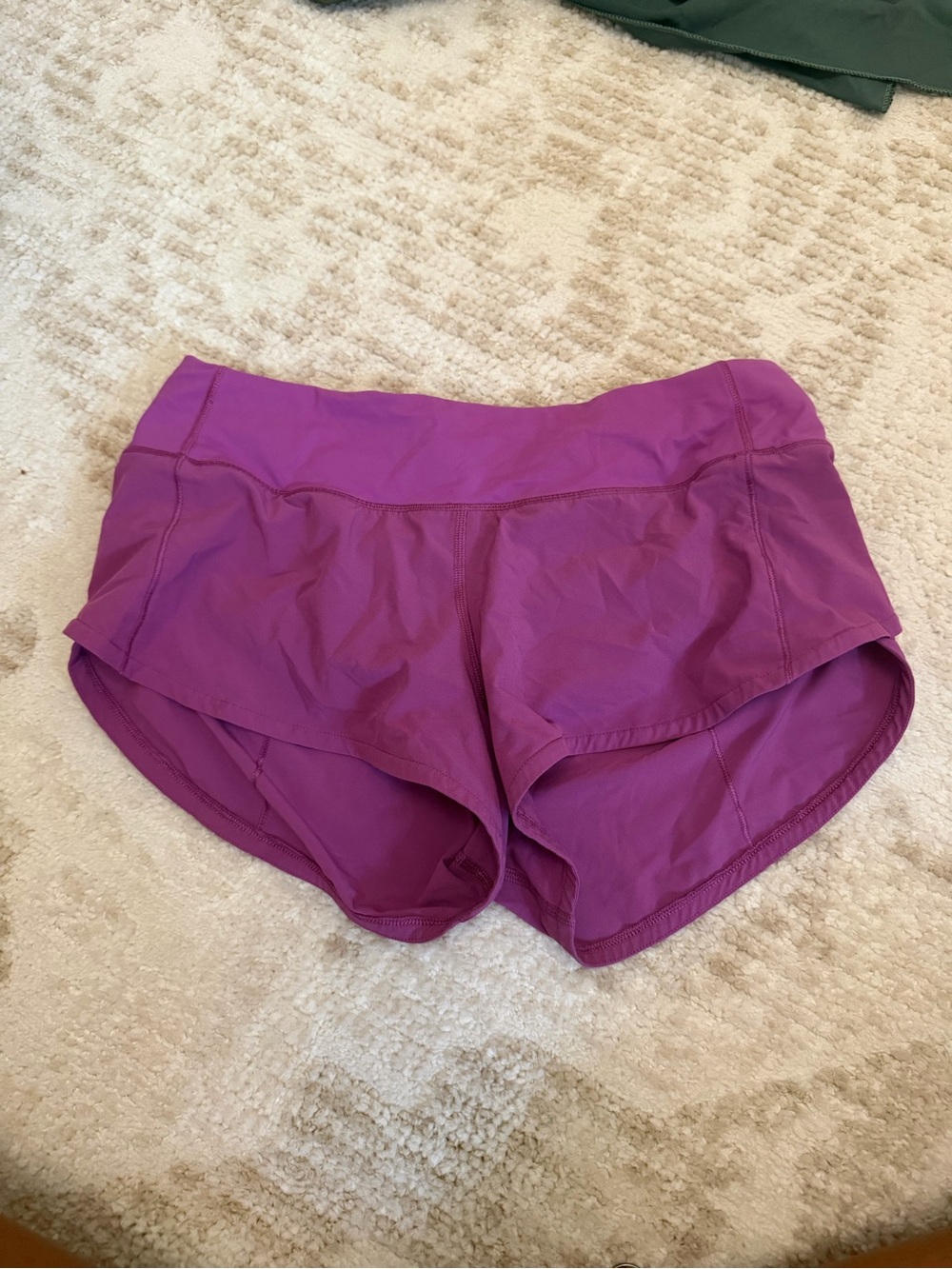 lululemon athletica Magenta-Lavender Layered Running Shorts